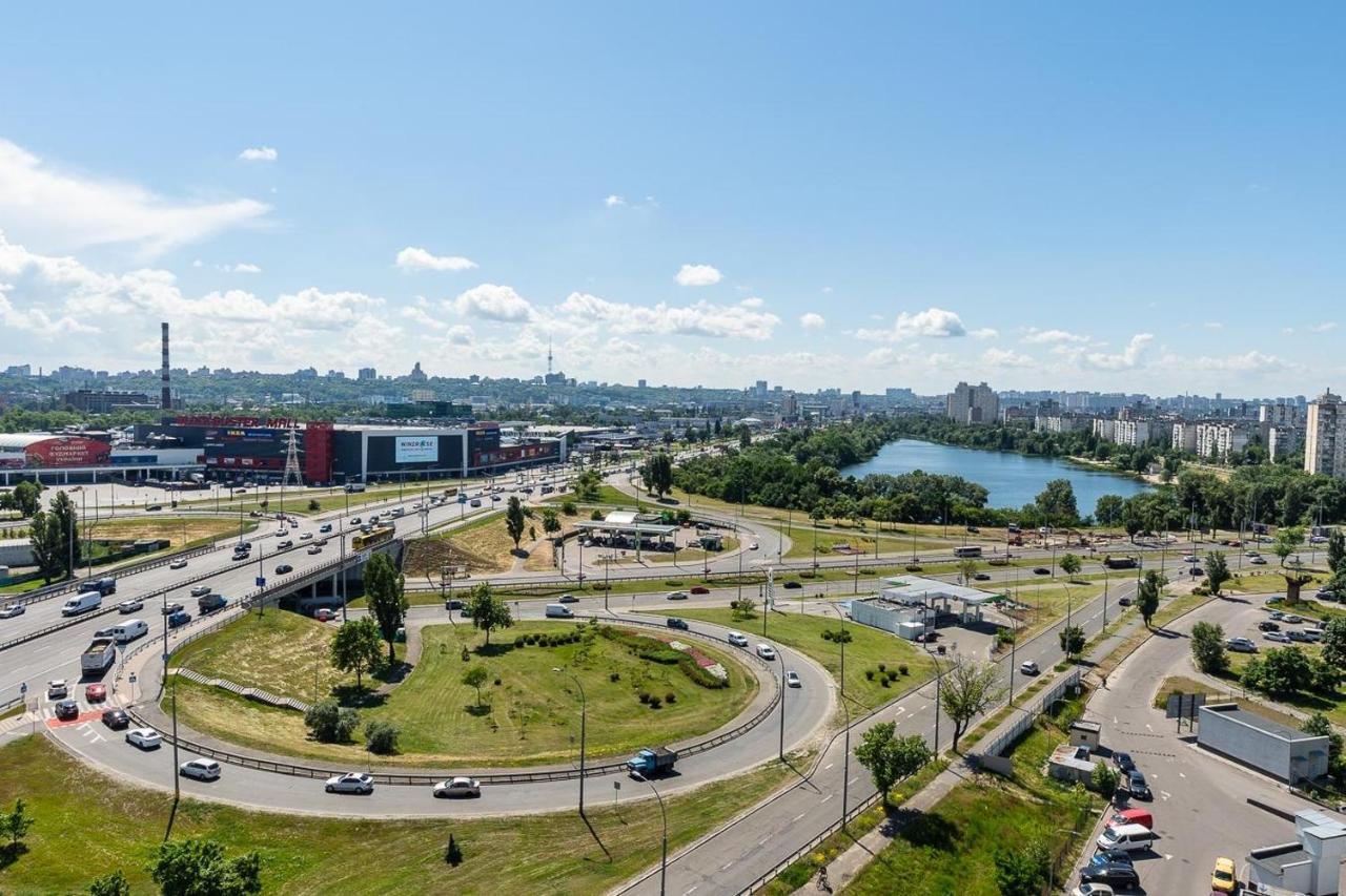 Fashionable Panoramic Apartments Dnieper. Obolon 基輔 外观 照片